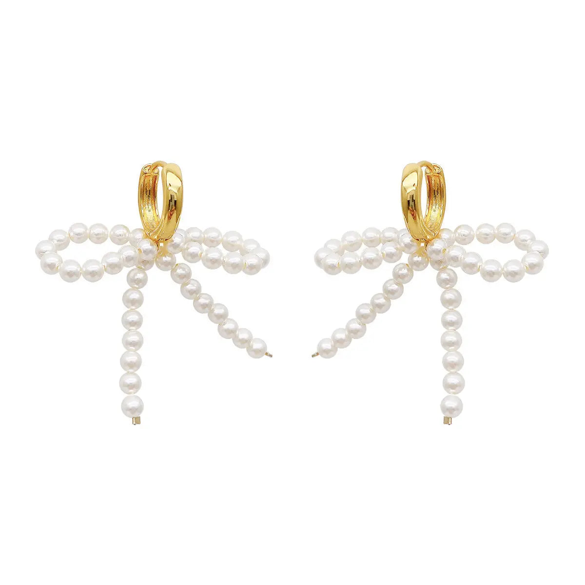 Design Bowknot Pearl Luxury Pearl Earrings for Women Party Wedding Gift