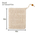Handmade Beam-Mouthed Cotton and Linen Foaming Net Soap Storage Bag Environmentally Friendly Promotional Party Supplies