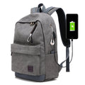 OEM Custom USB Charging Business Laptop Backpack Men College Student Notebook Bag with Zipper Closure and Polyester Lining