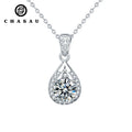 Rose Gold Plated Silver 925 Necklace Jewelry D Color 1ct 2ct 3ct Moissanite Heart Infinity Pendant Necklace for Women