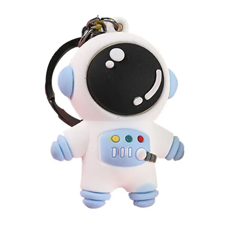 Cute Mini Space Explorer Toys Pvc Keychain Custom 3d Silicone Rubber Keychain