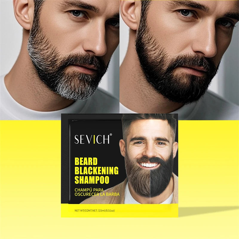 SEVICH Hot Sale Dye Black Beard Shampoo for Men Product