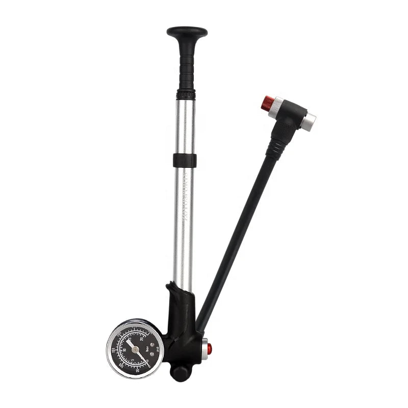 ZOYOSPORTS Portable Bike Pump High Pressure 300 PSI Hand Pump Gauge for Front Fork Rear Suspension Air Shocks Made Aluminium