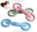 TPR Eco-Friendly Dog Chew Toy Durable Ring Grinding Ball with Teeth Cleaning Feature for Play