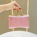 2025 Hot Clutch Evening Bag Elegant Pleated Purse Fashion Satin Formal Handbag Simple Classy Purse for Women Dressy Handbags