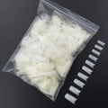 OEM Private Label Nail Factory 500pcs Gelly Clear Natural False Nail Tips Square French Nail Tips