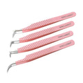 OEM Professional Eyelashes Beauty Salon Volume Tweezers Fiber Tips Tweezers for Eyelashes Extensions