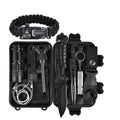Kongbo Outdoor Survival Gear Tool With Survival Bracelet Folding Knife Compass Emergency Survival Kit