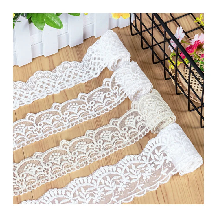 Wholesale Hot Sale New Lace Trimming Band Embroidery Lace Trimming Embellished Dress Decoration