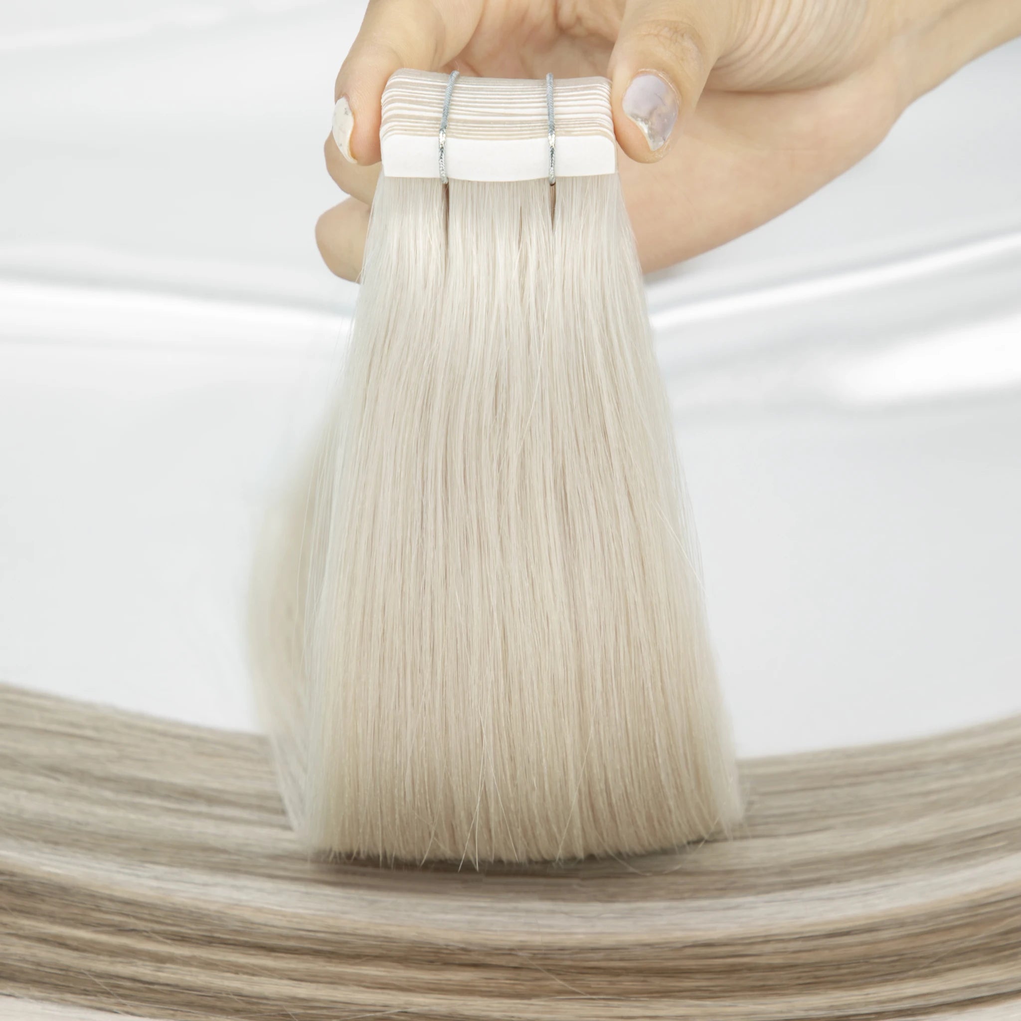 Wholesale Tape Hair Extension 100% Russian Tape Hair Double Drawn  Ombre Tape Hair