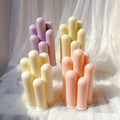 Cylindrical Column Decorative Table Candle Gift Irregular Pillar Soy Wax Silicone Molds Geometric Cylinder Candle Mold