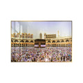 New Product UV Printing on Acrylic Al-Islam Mosque Night Landscape Crystal Porcelain Painting Arabic Wall Art for Muslim