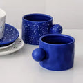 Creative Handmade Ceramic Mug Custom Nordic Eco-Friendly Minimalist Reusable Bubble Tea Coffee Cups 400ml Personalized