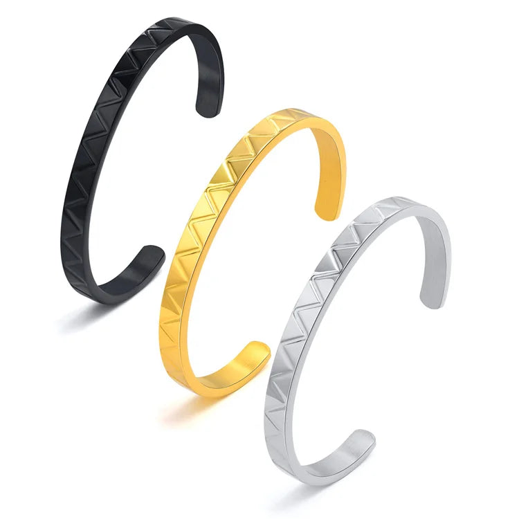 Hot Selling Gold Plated Bangle Jewelry Simple Opening Bangle Bracelet