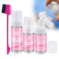 Custom Label Fast Glue Remover Spray 100ml 150ml Gentle Shampoo Cleanser /  Renew Wig Hair System Lace Foam Cleaner Kit