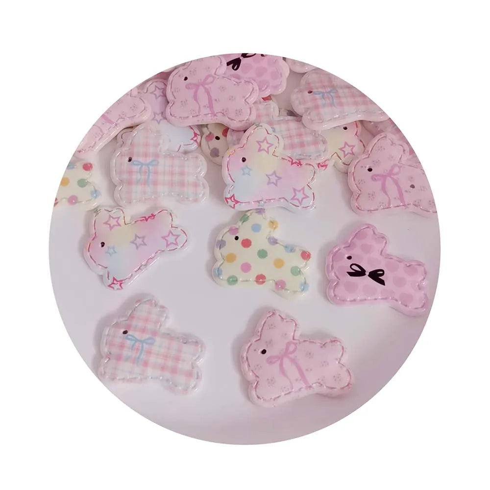 2025 New Cute Resin Mini Rabbit Flat Back Cabochon Scrapbook Kawaii DIY Embellishments Accessories