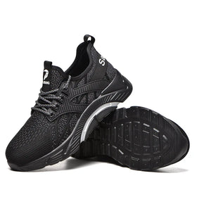 Men's Anti Smashing Anti Piercing Work Shoes Labor Protection Lightweight Breathable Steel Toe Safety Shoes for Men