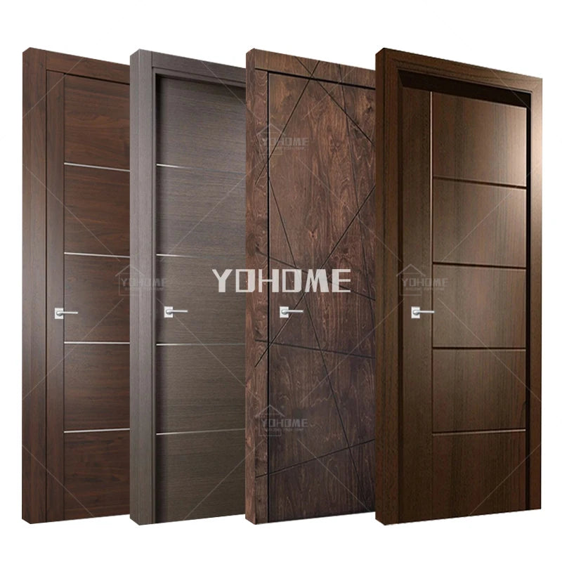 Romania Latest Design Wooden Door Interior Door Room Wooden Composite Doors