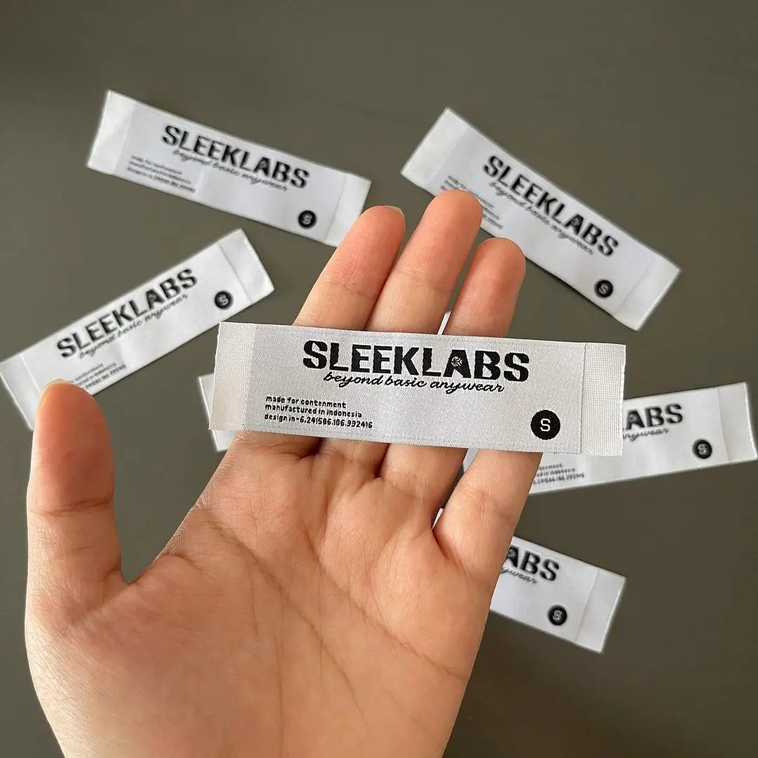 New Wholesale Damask Custom Garment Woven Labels for Clothing Low Price Custom Woven Labels for Clothing