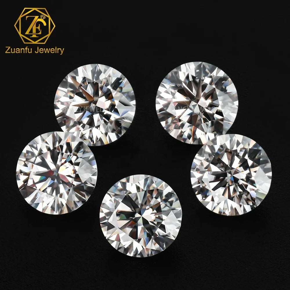 Wuzhou Moissanite Supplier 10-16mm Big Size Loose Moissanite Stone D Color VVS Round Brilliant Cut Moissanite Diamonds