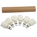 Durable 12-Piece Indoor Badminton Shuttlecock Set White Goose Board Feather Flying Stability White Shuttlecock
