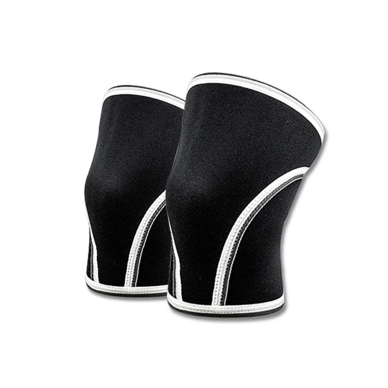 2024 Custom Logo Elastic Crossfit Knee Brace Support Compression Pads 7mm Neoprene Weight Lifting Powerlifting Knee Sleeve