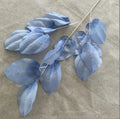 Multicolor- Light Blue Flores Artificiales Long Branch Bread Leaf  for Wedding Decoration