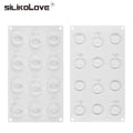 Silicone Chocolate Ring Molds Non-stick BPA Free  Baking Candy Silicone Candy Molds Kit Weeding Decoration