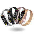 Metal Watch Strap Stainless Steel Mesh Replacement Band Magnetic Clasp Bracelet for Mi Band 7 Wristband Accessories