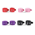 Alternative Wrist Leather Handcuffs Bracelet Role Play Exercise Removable Bracelet Suitable for Home Gym Parties