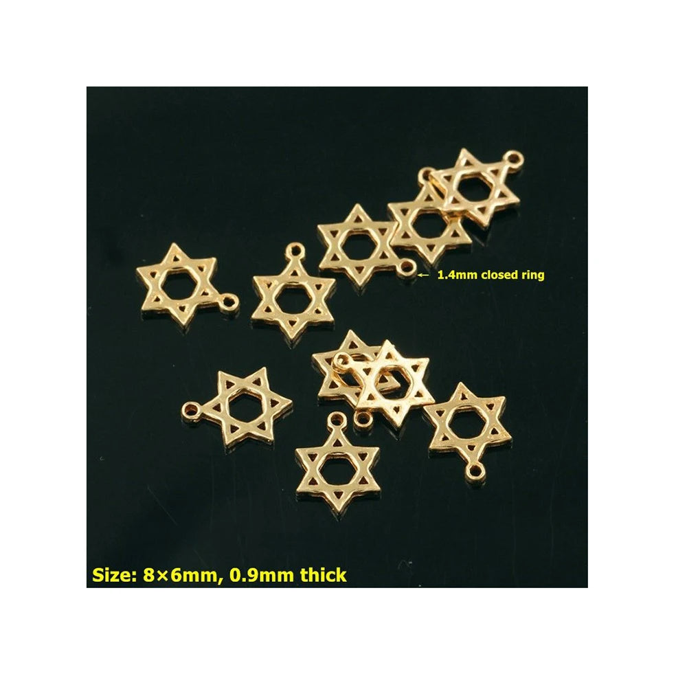 GP Hot Sale Fashion Magic Star Necklace Pendant for Women DIY Jewelry Making Gold Filled Small Charms