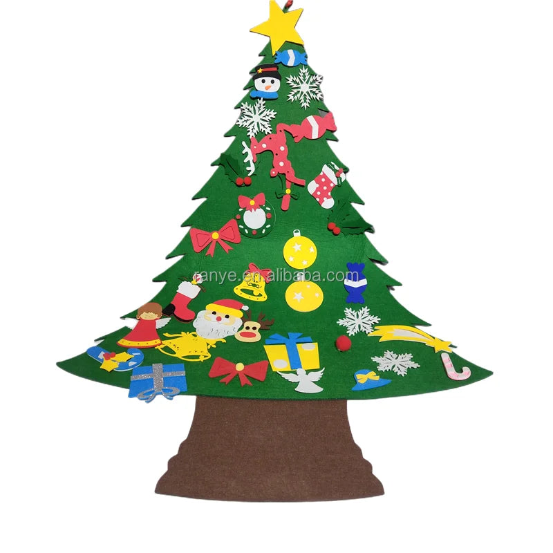 Fabric Christmas Decoration Children's Handmade Diy Three-dimensional Felt Cloth Christmas Tree Hanging