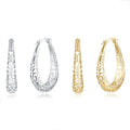 JOYFFO Women's 925 Sterling Silver Dangle Earrings 18K Gold  Hypoallergenic Fashion Hoop Earrings Gold Silver