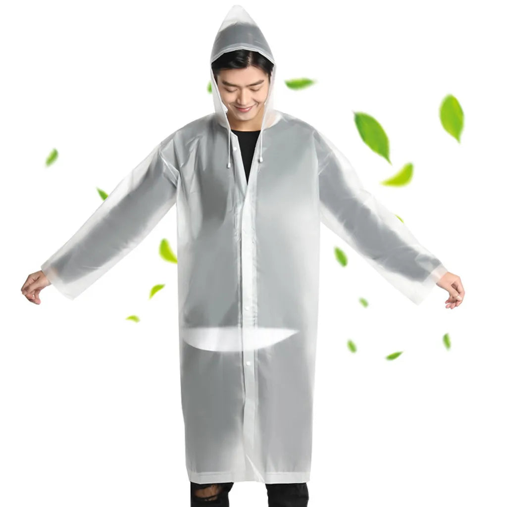 LOTUS Eco-friendly Disposable Emergency Waterproof Rain Coat for Poncho Hood for Travel & Outdoor Activities