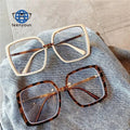 Teenyoun Eyewear Oversized Square Thin Pc Frame Eye Glasses Fashion Student Anti Blue Light Eyeglasses for Women