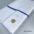 Fabric for Men Clothes 5 Yards Soft Atiku Fabric Voile Fabric Color African Cotton Lace High Quality Nigerian Men Navy Blue