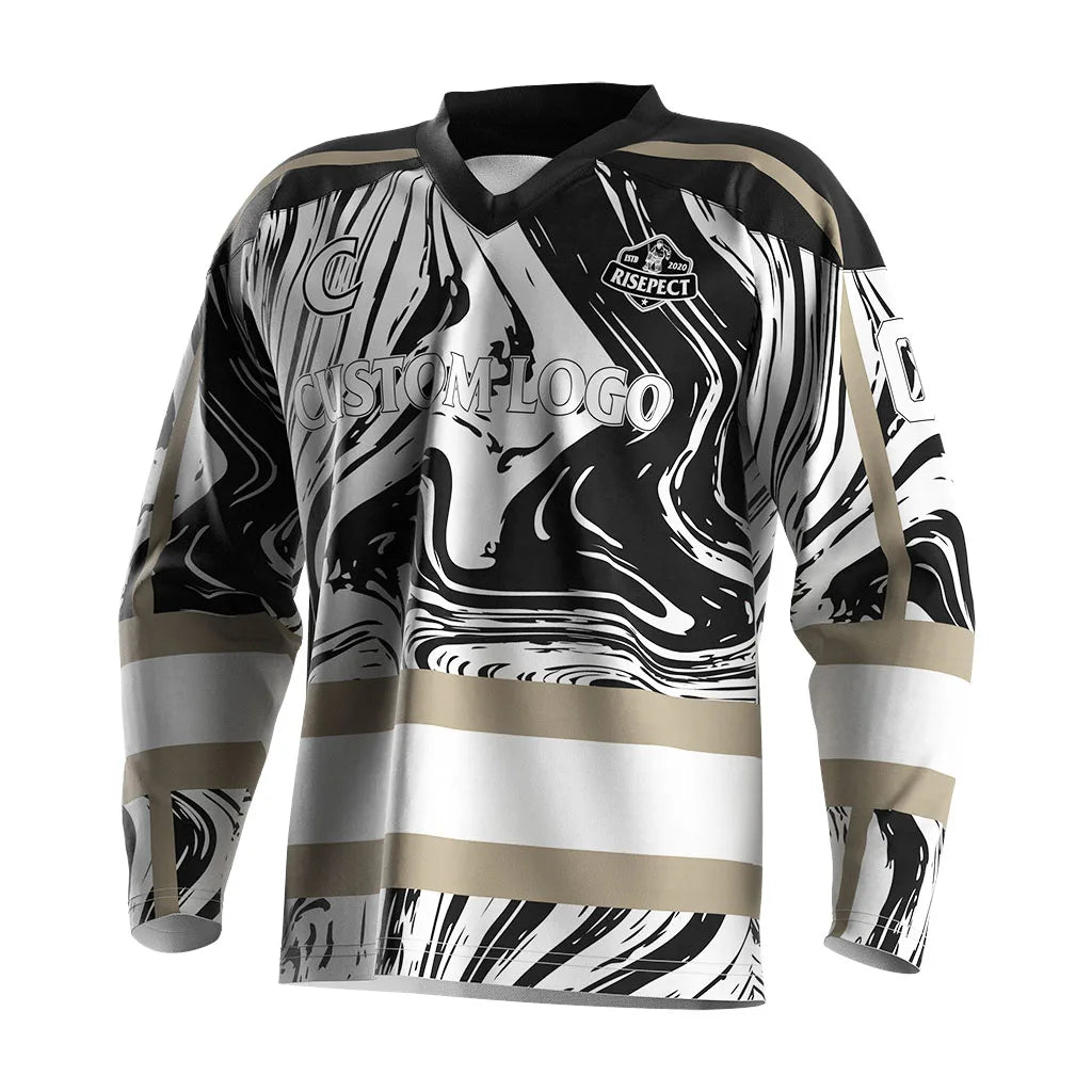 Manufacturer Men'S Oversized Training Long Sleeve Lightweight Sublimated Field Uniforms Fashion Wear Team Canada Hockey Jersey