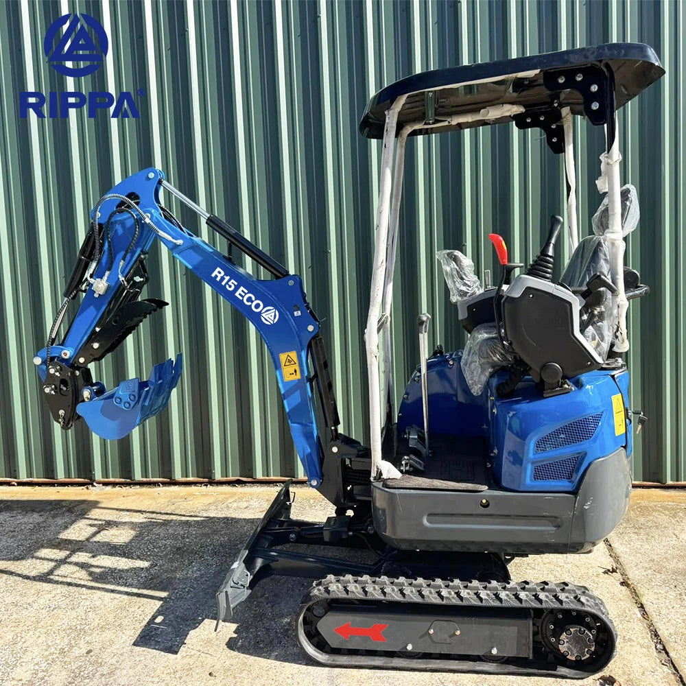 Rippa New Epa Approved Bagger Shandong Excavator Scavatore 1.5Ton Hydraulic Crawler Mini Excavator Machine with Kubota Engine