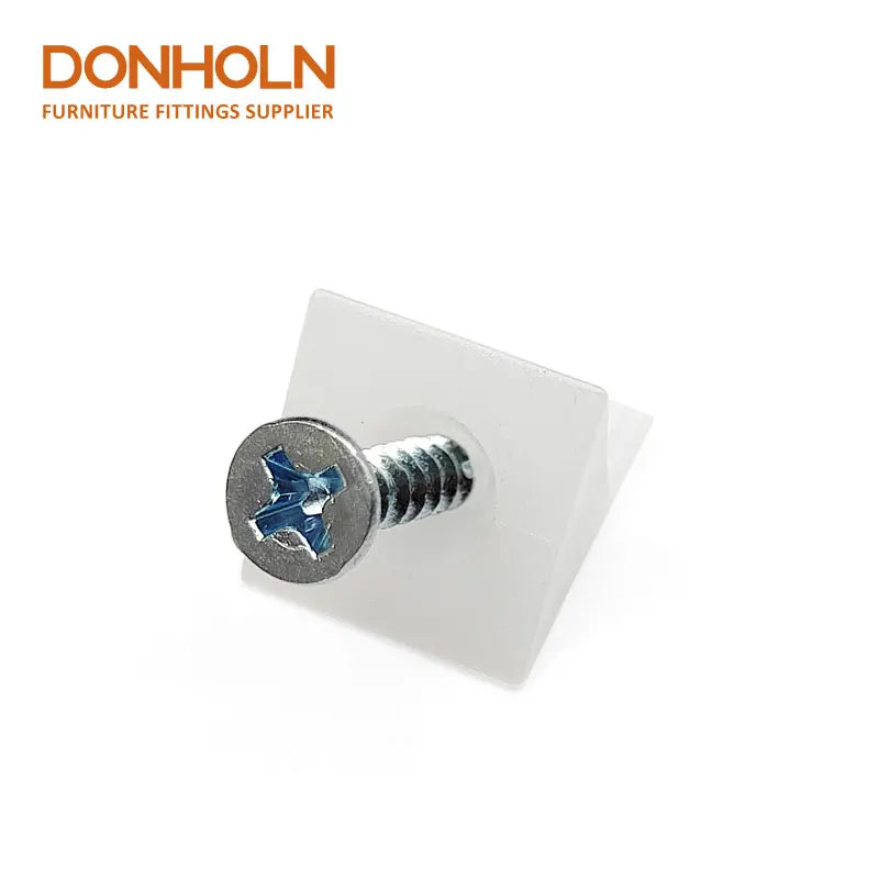 SC4235 Furniture Fittings Rear Panel Connector Plastic Bracket with Screw Board Joint Corner