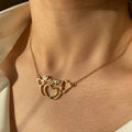 Creative Nurse Doctor Gift Necklace Jewelry Happy Letter Stainless Steel Heart Stethoscope Necklace
