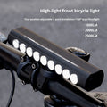 LED Bicycle Headlight Battery-Powered Aluminum Alloy Long-Lasting Front USB-C Charging 160 Wide Beam for Night Cycling