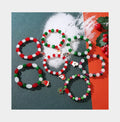Christmas Style Handmade Crystal Snowman Christmas Bracelet Crystal Ladies Christmas Tree Glove Pendant Bead Bracelet