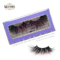 Lash Strips Model with logo Custom Faux Mink Eyelash Strips Handmade Synthetic Eyelashes in Bulk Boxes