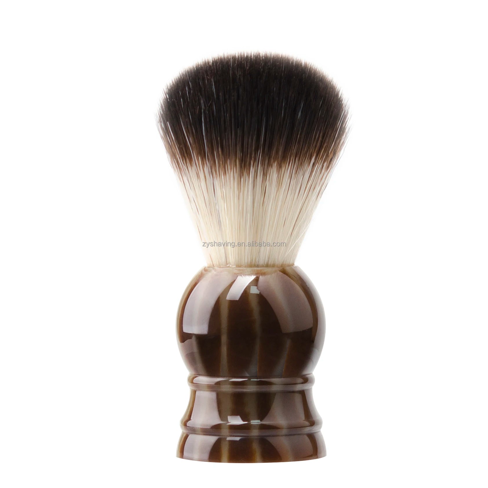 ZY Men's Shaving Brush with Resin Handle Synthetic Hair Barber Brush for Salon Beard Brush Wet Shaving Barber Brush OEM Brand