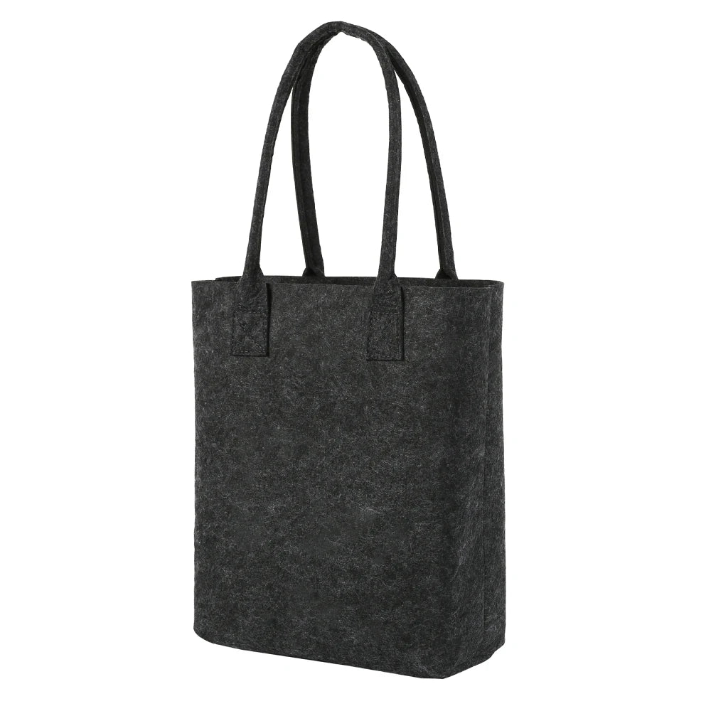 Hot Sale Grey Wool Felt Shopping Bag Creative Lady Tote Solid Hand Made Bag Casual Shoulder Bag Designer Square Trend
