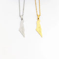Necklace Jewelry Palestine Map Necklace Joyas De Acero Inoxidable Para Mujer Oro