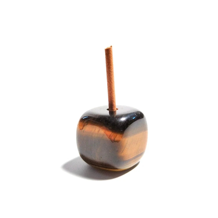 HUIYING china wholesale crystal tiger eye Incense Holder handmade gift gift