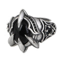 BOCAI Vintage Fashionable Eagle Claw Ring for Nen New S925 Silver Jewelry with Cubic Zirconia Diamond for Anniversary Gemstone