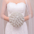 Genya Luxury Diamond Wedding Bouquet Sparking White Shinning Full Diamond Brooch Wedding Bouquet Rhinestone Bridal Bouquet