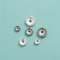 6mm 8mm 10mm Fashion 925 Sterling Silver Spiral Coil Flat Spacer Beads for Bracelet Necklace Making Accessories Wholesale